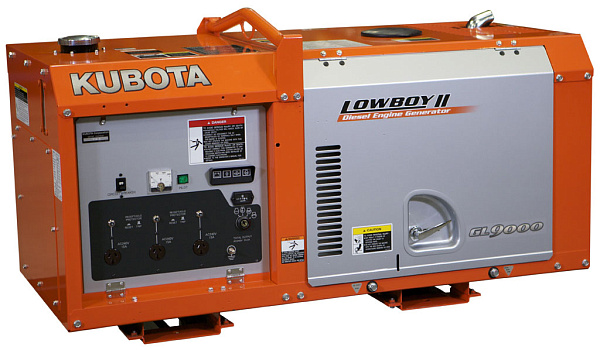 Электростанция дизельная с жидкостным охлаждением KUBOTA GL-9000 в звукоизолирующем корпусе